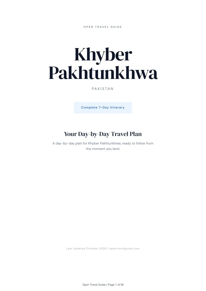 Khyber Pakhtunkhwa 7-Day Itinerary: Cover