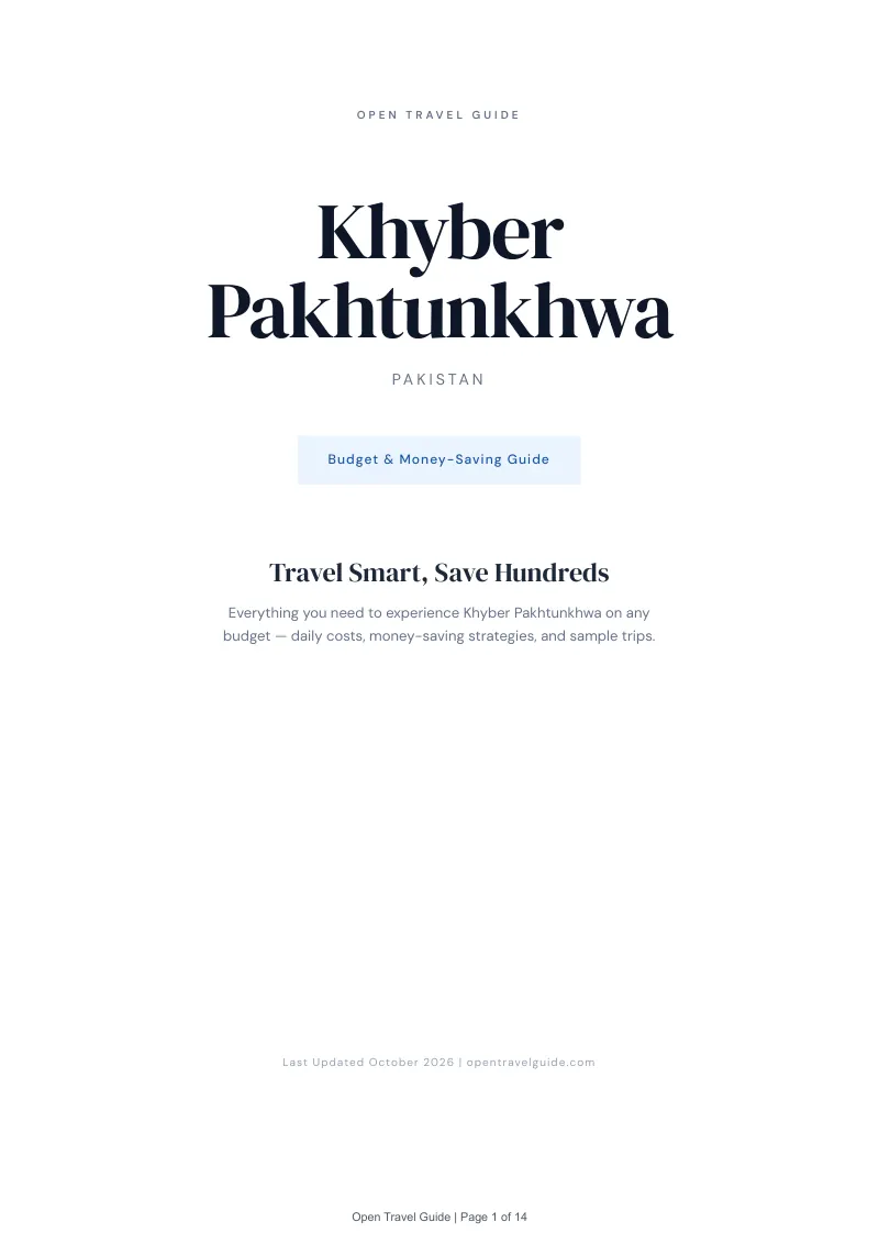 Khyber Pakhtunkhwa Budget & Money-Saving Guide: Cover