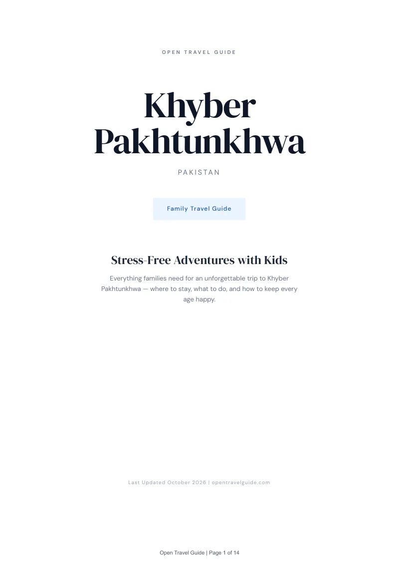 Khyber Pakhtunkhwa Family Travel Guide: Cover