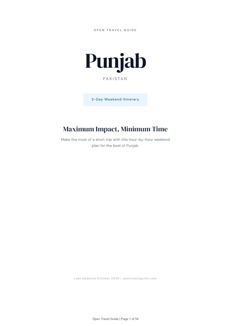Punjab 3-Day Weekend Itinerary: Cover