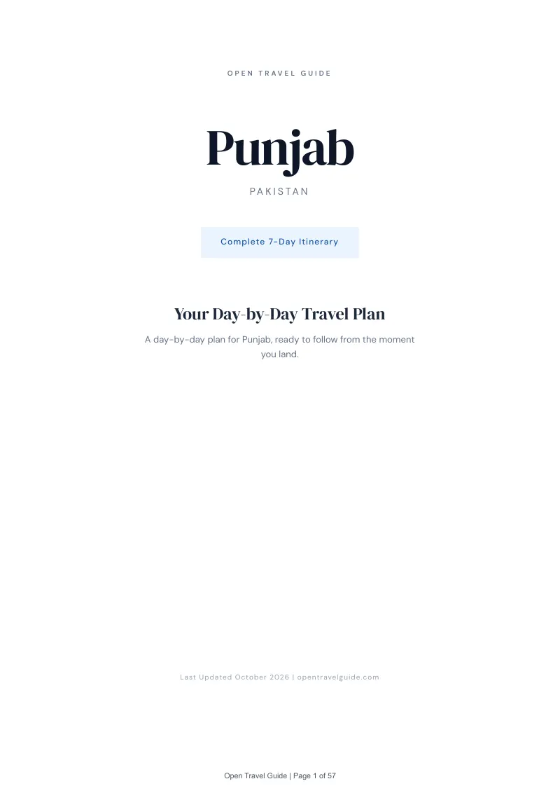 Punjab 7-Day Itinerary: Cover