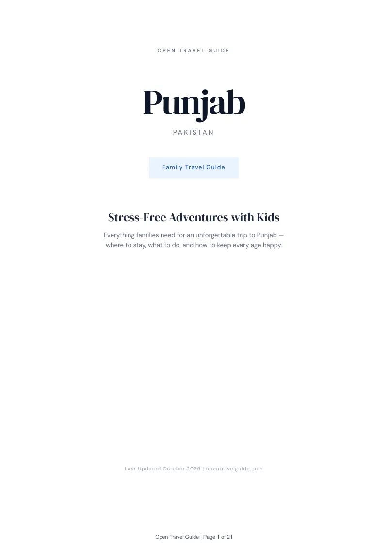 Punjab Family Travel Guide: Cover