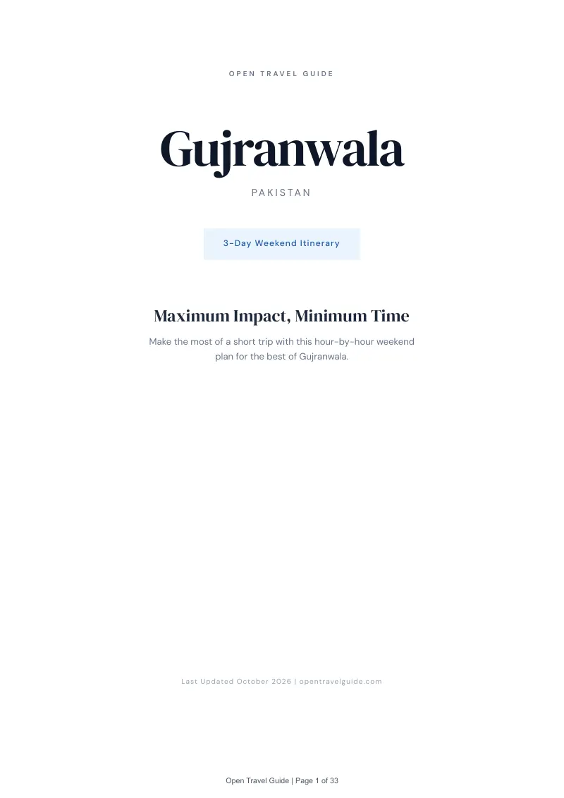 Gujranwala 3-Day Weekend Itinerary: Cover