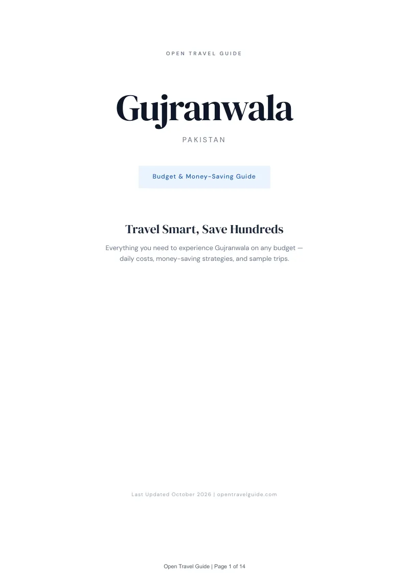 Gujranwala Budget & Money-Saving Guide: Cover