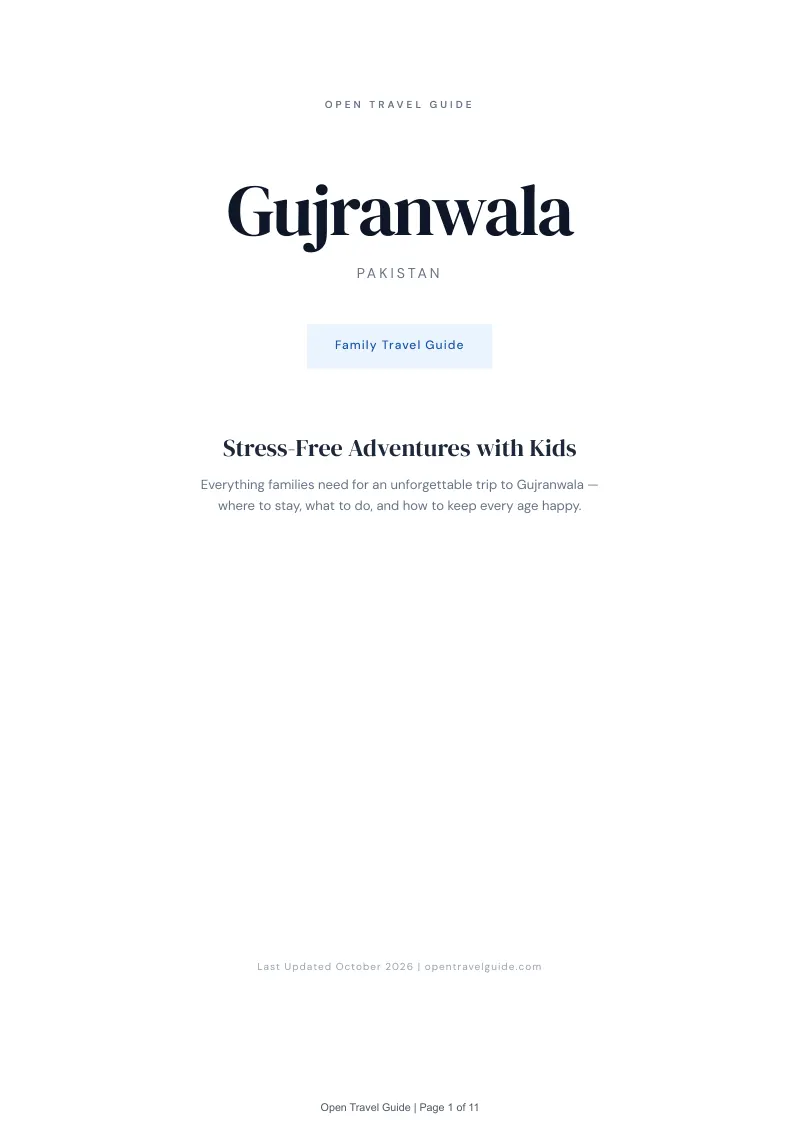 Gujranwala Family Travel Guide: Cover