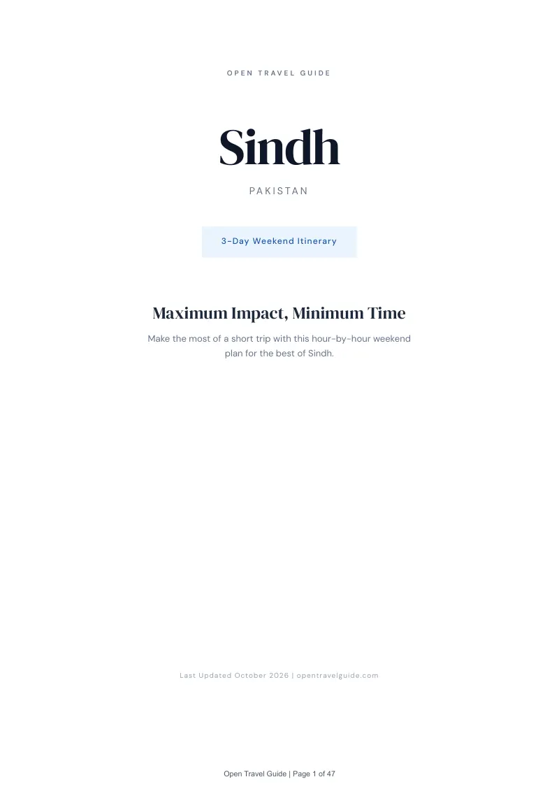 Sindh 3-Day Weekend Itinerary: Cover