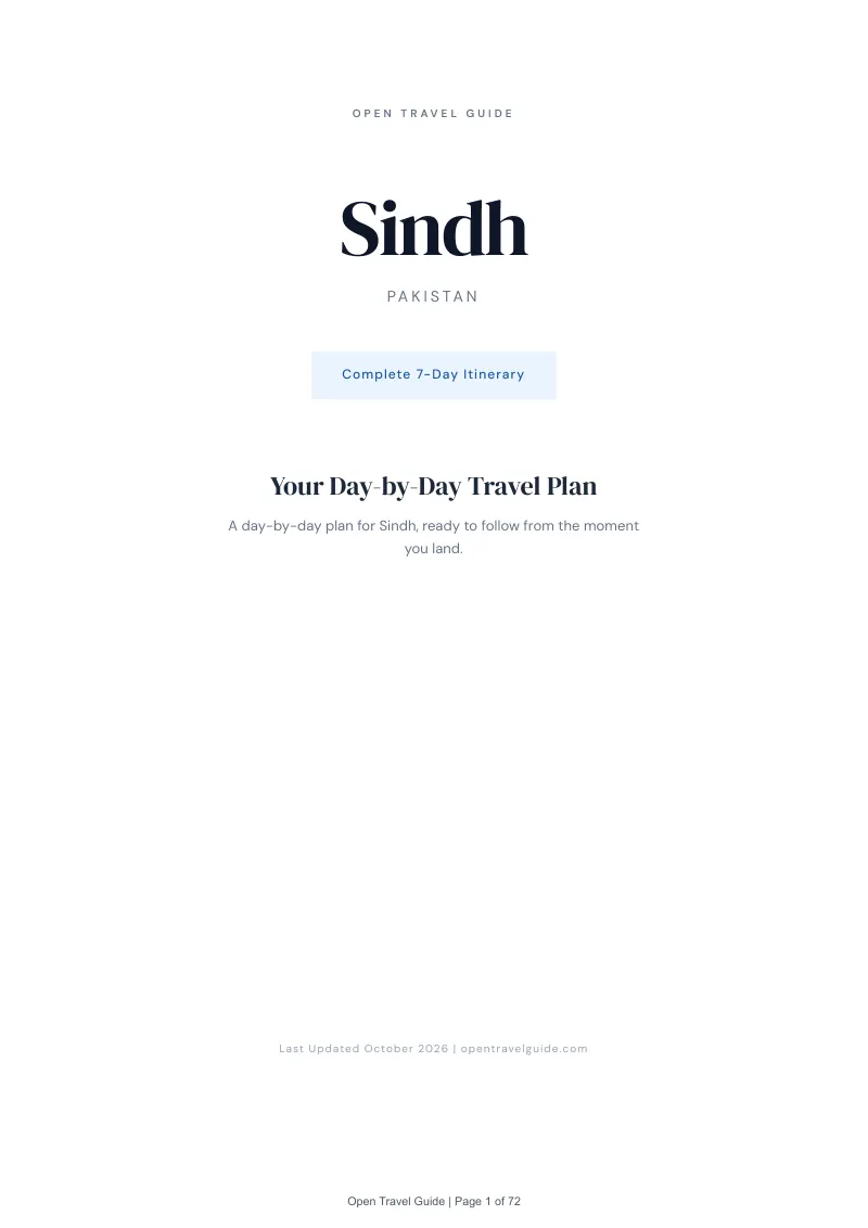 Sindh 7-Day Itinerary: Cover