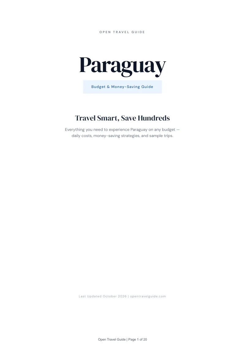 Paraguay Budget & Money-Saving Guide: Cover