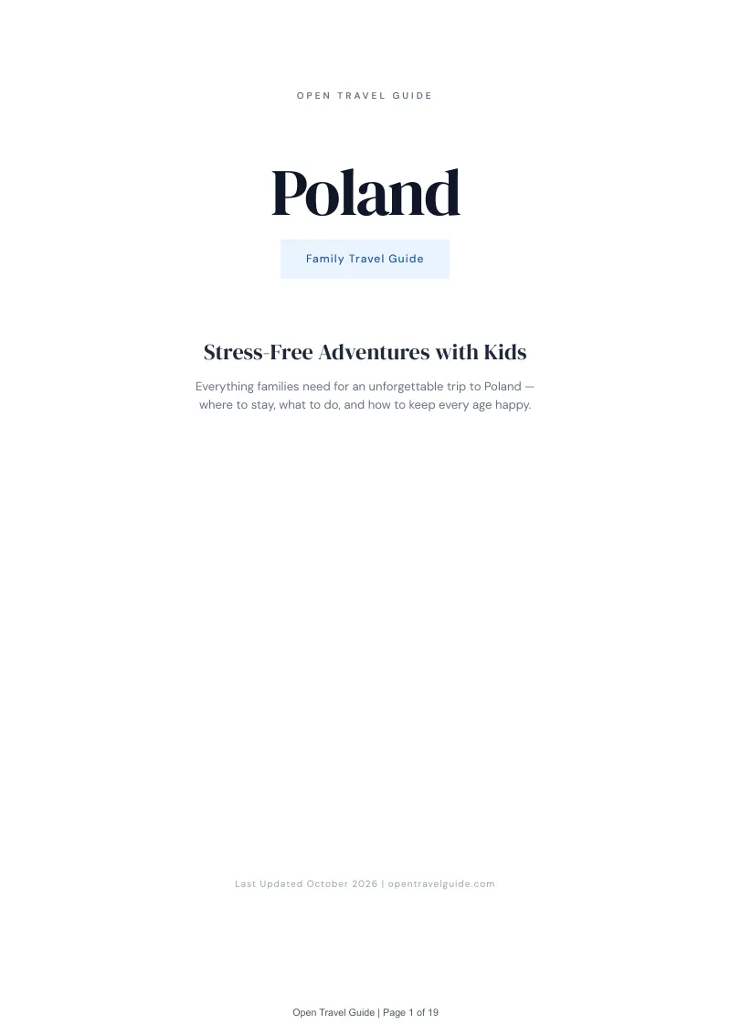 Poland Family Travel Guide: Cover