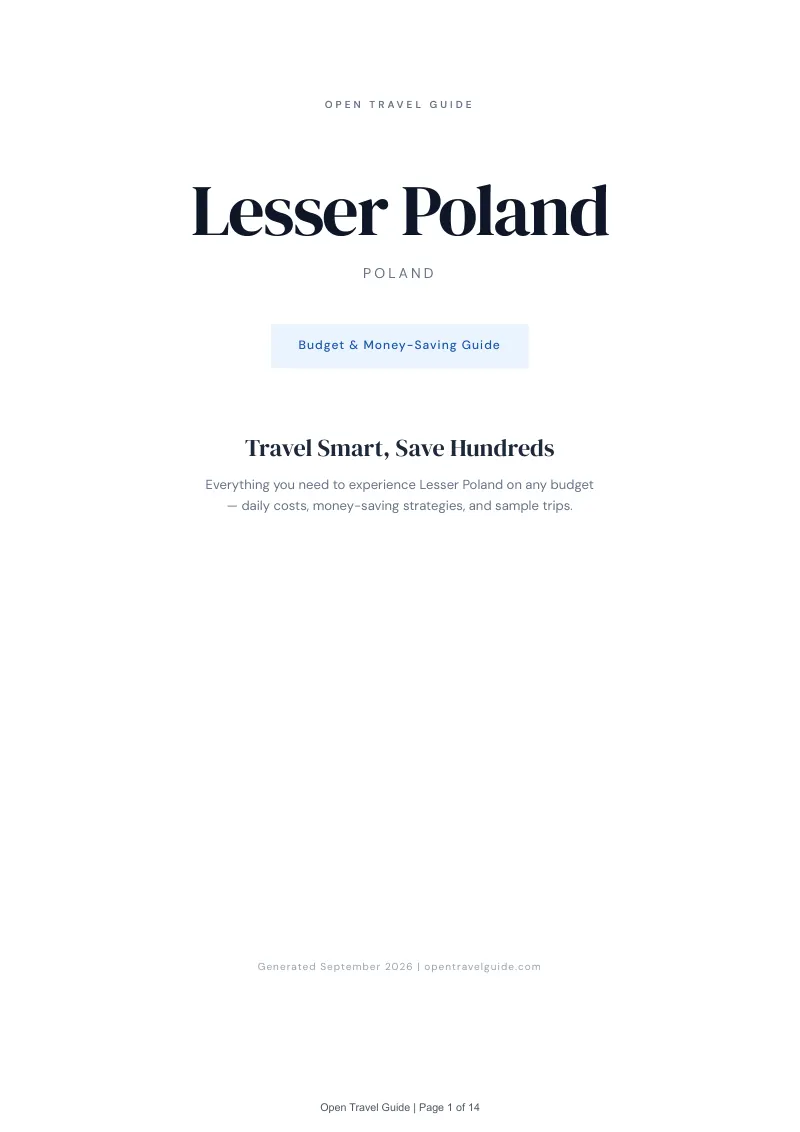 Lesser Poland Complete Travel Bundle: Budget guide · Cover