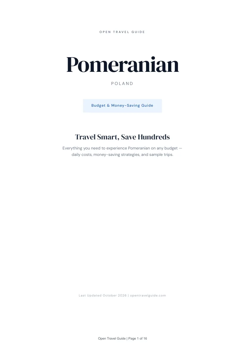 Pomeranian Budget & Money-Saving Guide: Cover