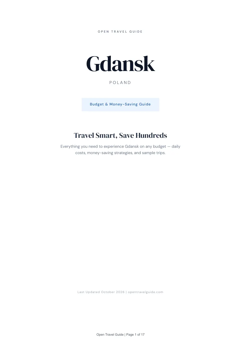 Gdansk Budget & Money-Saving Guide: Cover