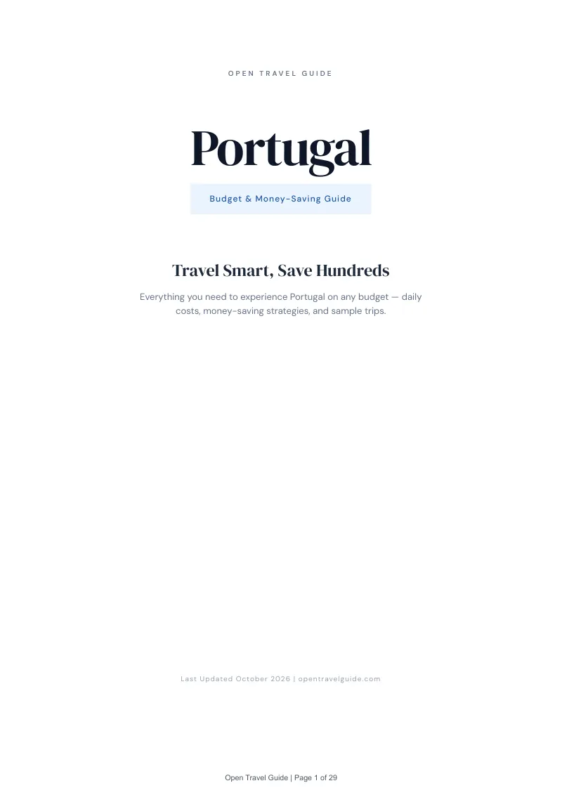 Portugal Budget & Money-Saving Guide: Cover