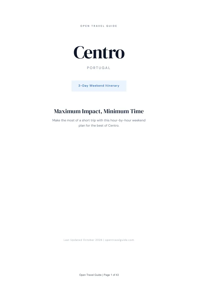 Centro 3-Day Weekend Itinerary: Cover