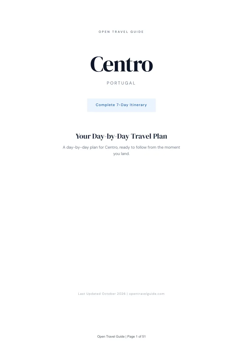 Centro 7-Day Itinerary: Cover