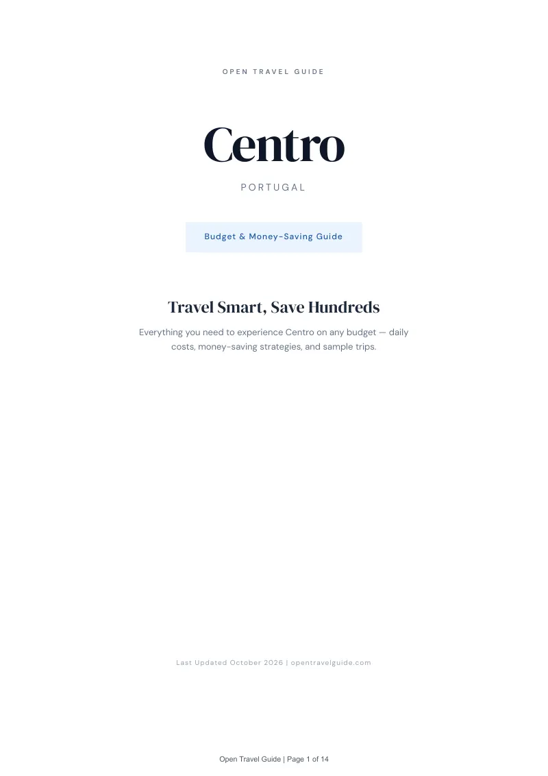 Centro Budget & Money-Saving Guide: Cover