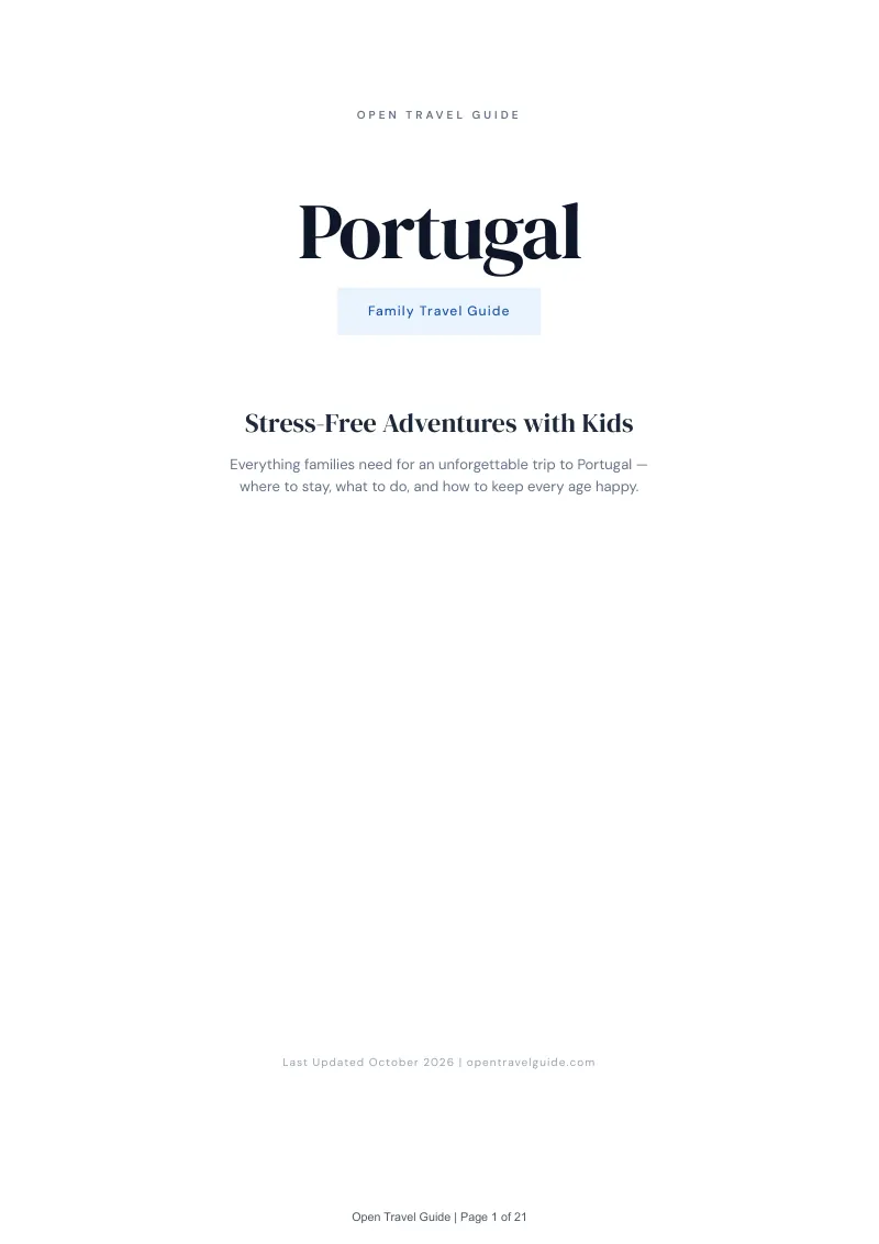 Portugal Family Travel Guide: Cover