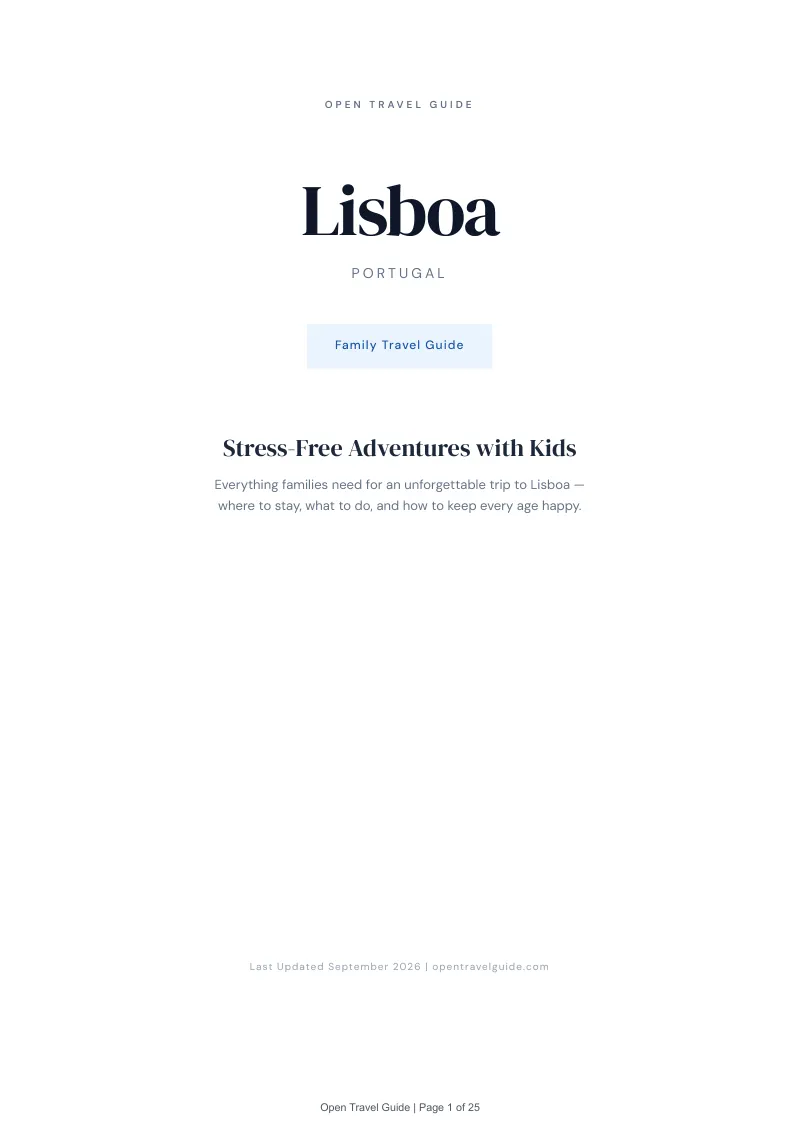 Lisboa Complete Travel Bundle: Family guide · Cover