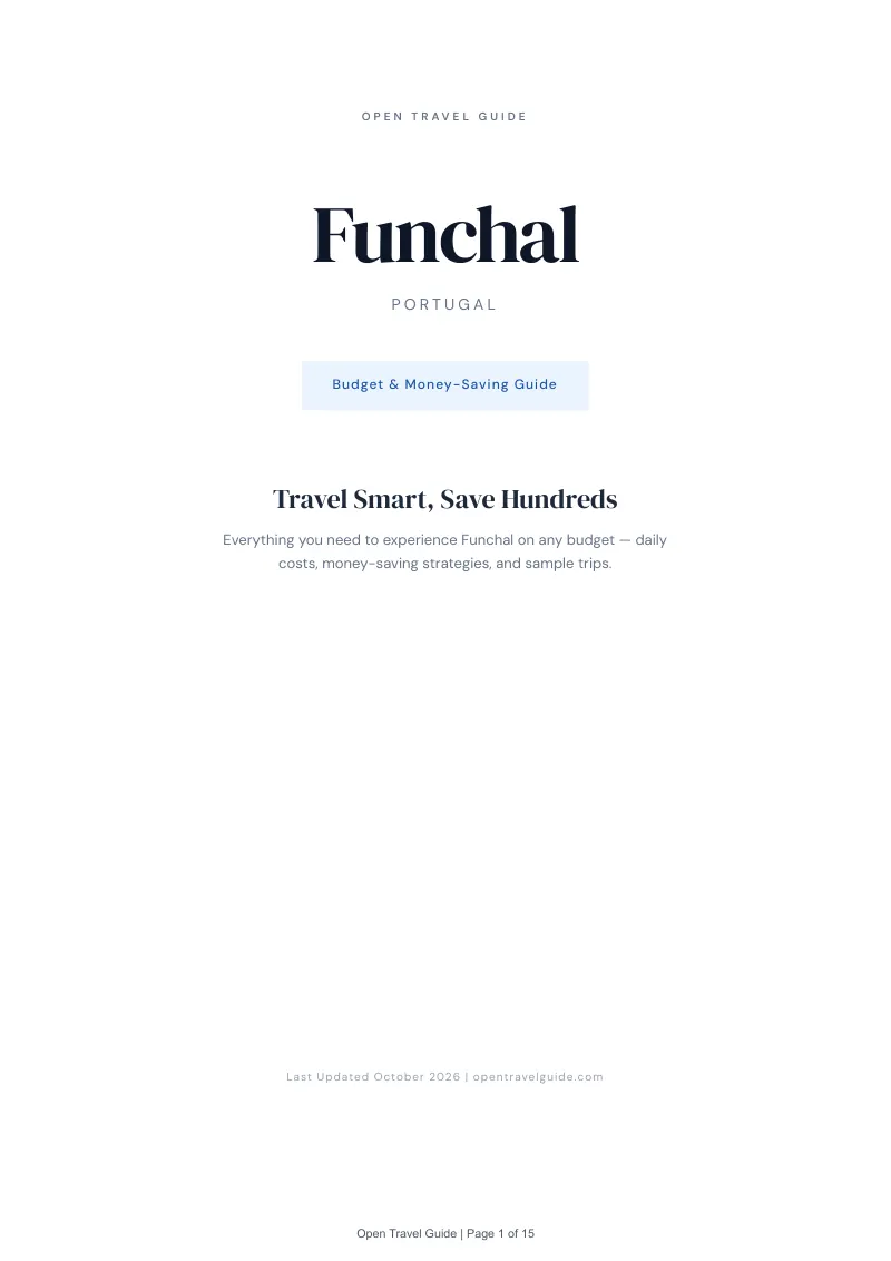 Funchal Budget & Money-Saving Guide: Cover