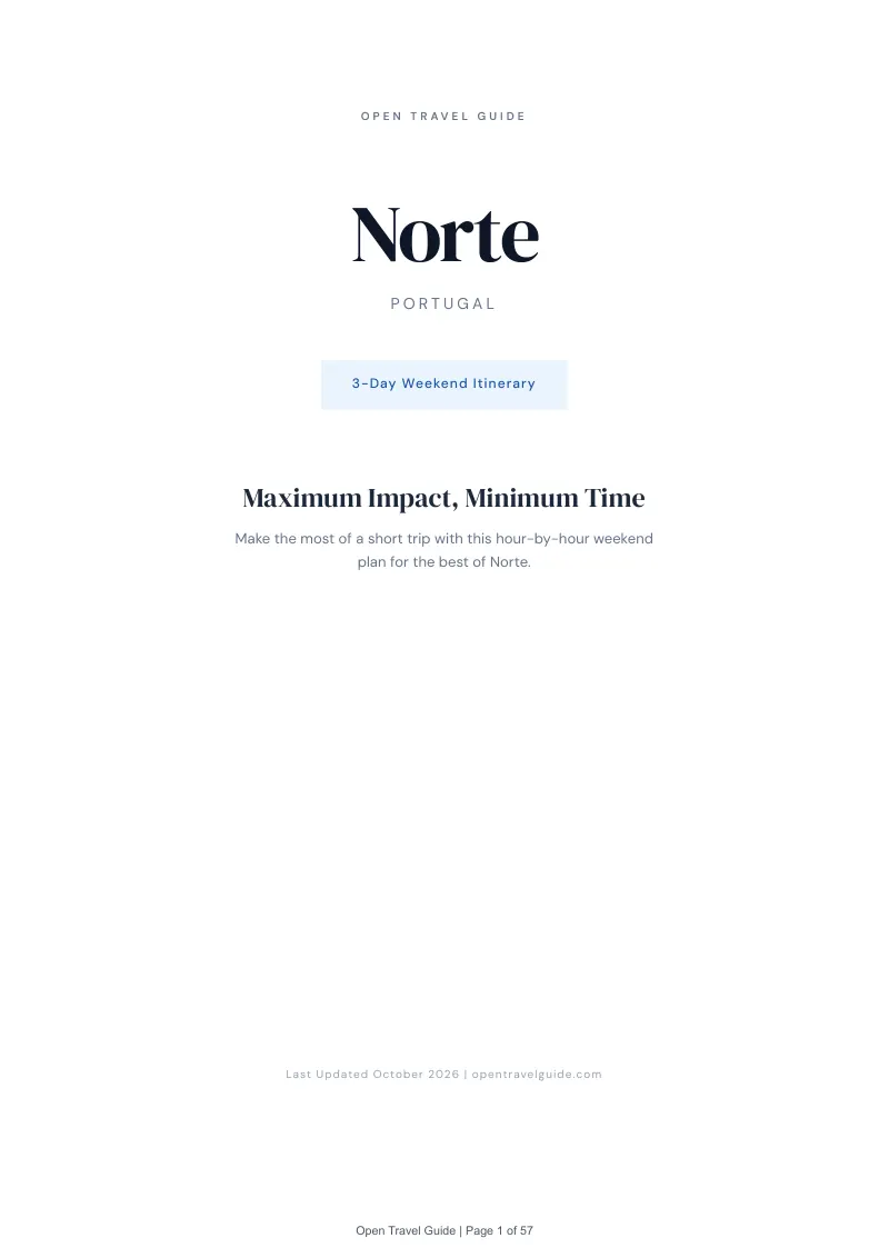 Norte 3-Day Weekend Itinerary: Cover