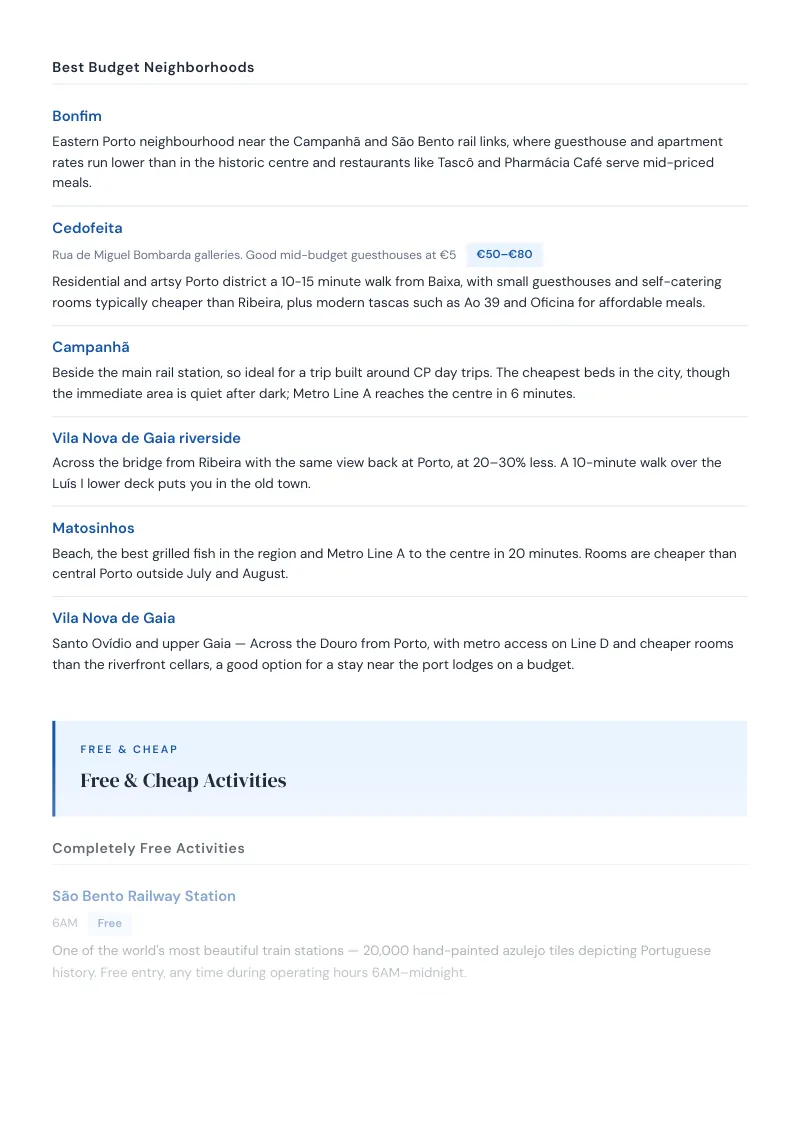 Norte Budget & Money-Saving Guide: Free & Cheap Activities