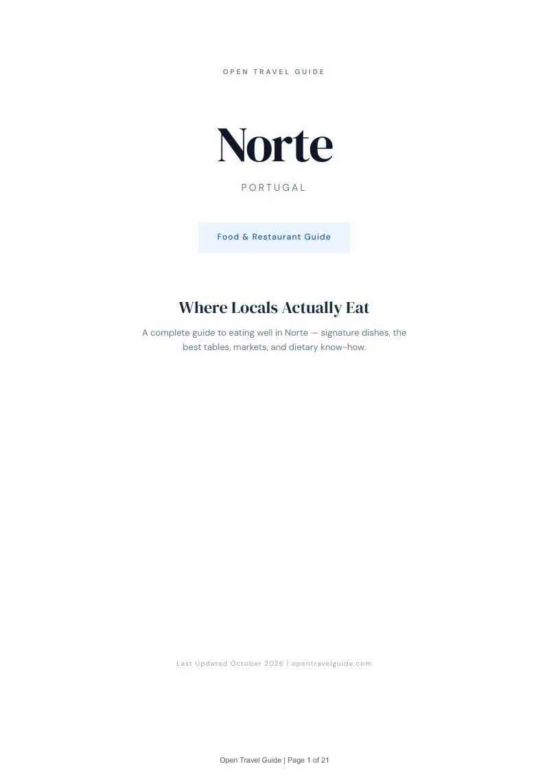 Norte Food & Restaurant Guide: Cover