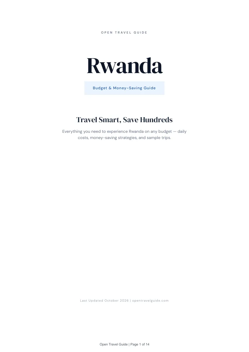 Rwanda Budget & Money-Saving Guide: Cover