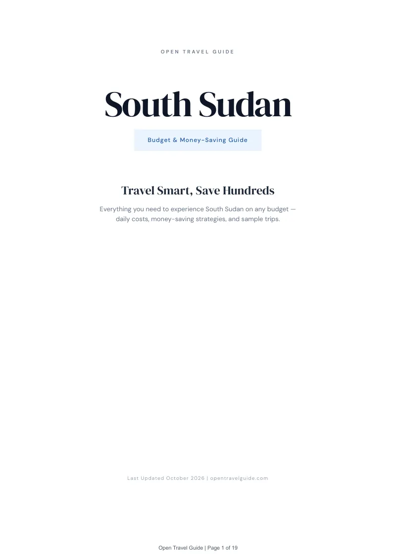 South Sudan Budget & Money-Saving Guide: Cover