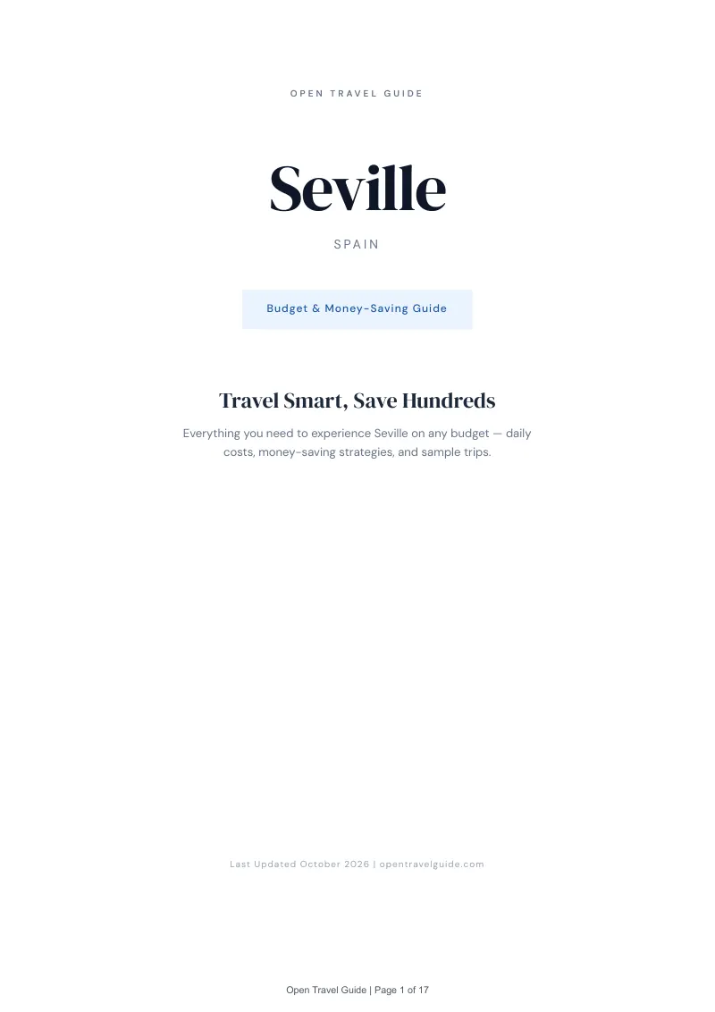 Seville Budget & Money-Saving Guide: Cover