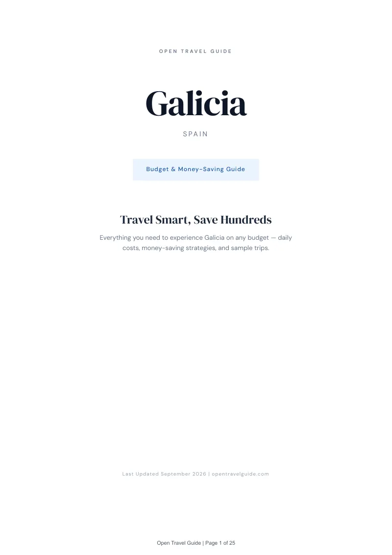 Galicia Complete Travel Bundle: Budget guide · Cover