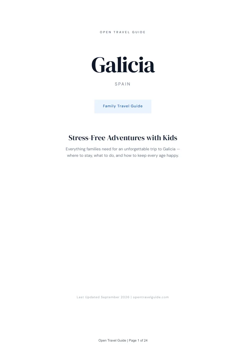 Galicia Complete Travel Bundle: Family guide · Cover