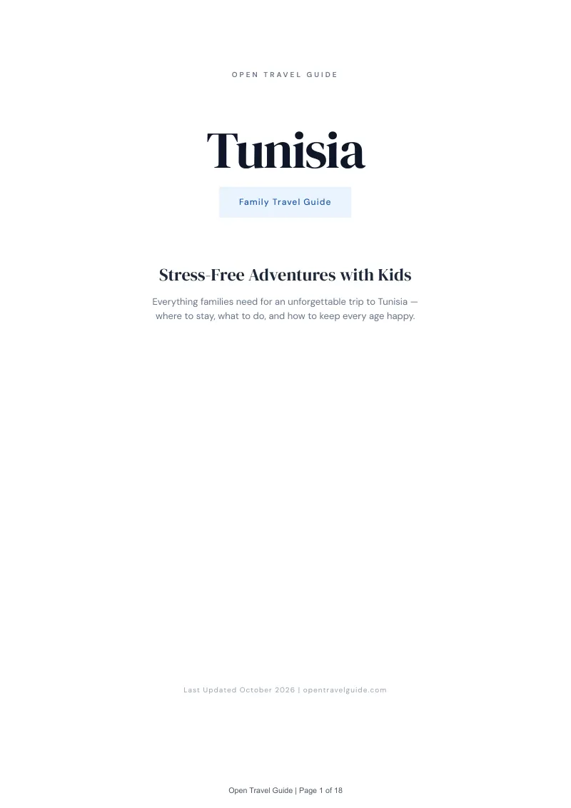 Tunisia Family Travel Guide: Cover