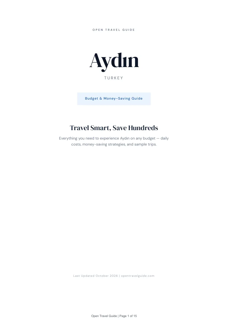 Aydın Budget & Money-Saving Guide: Cover
