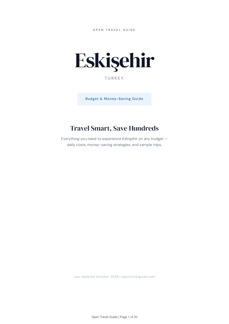 Eskişehir Budget & Money-Saving Guide: Cover