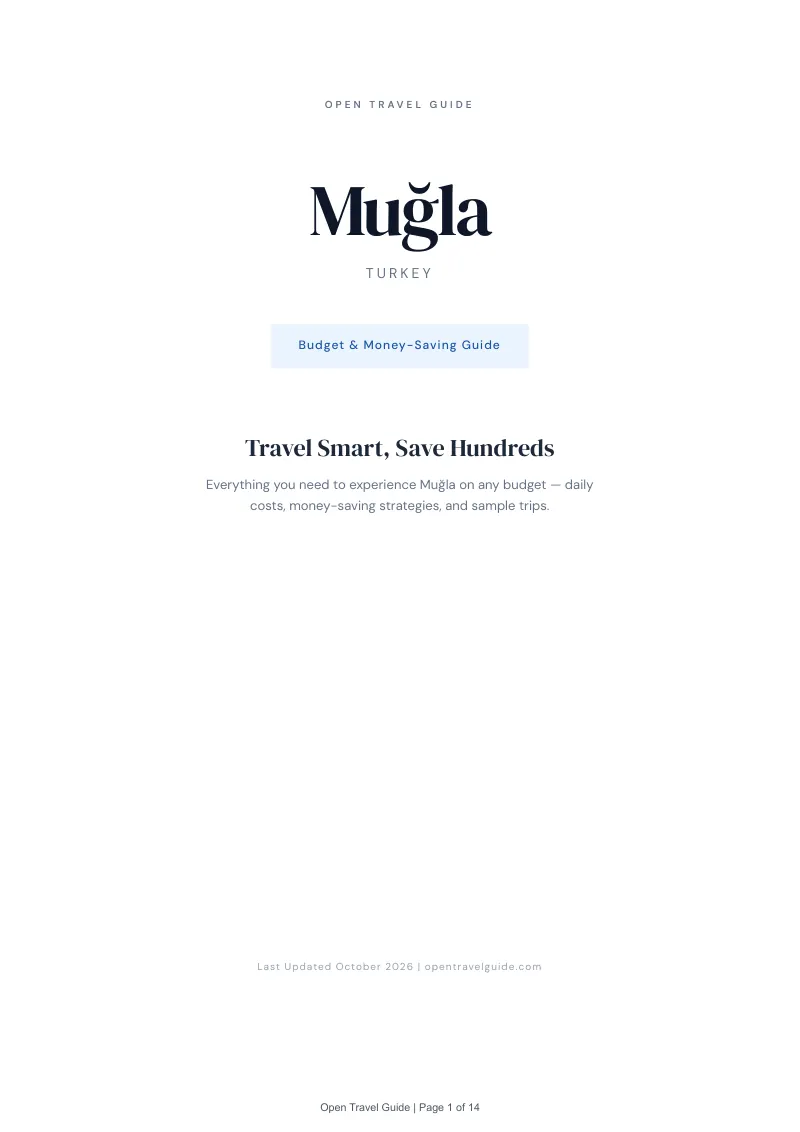 Muğla Budget & Money-Saving Guide: Cover