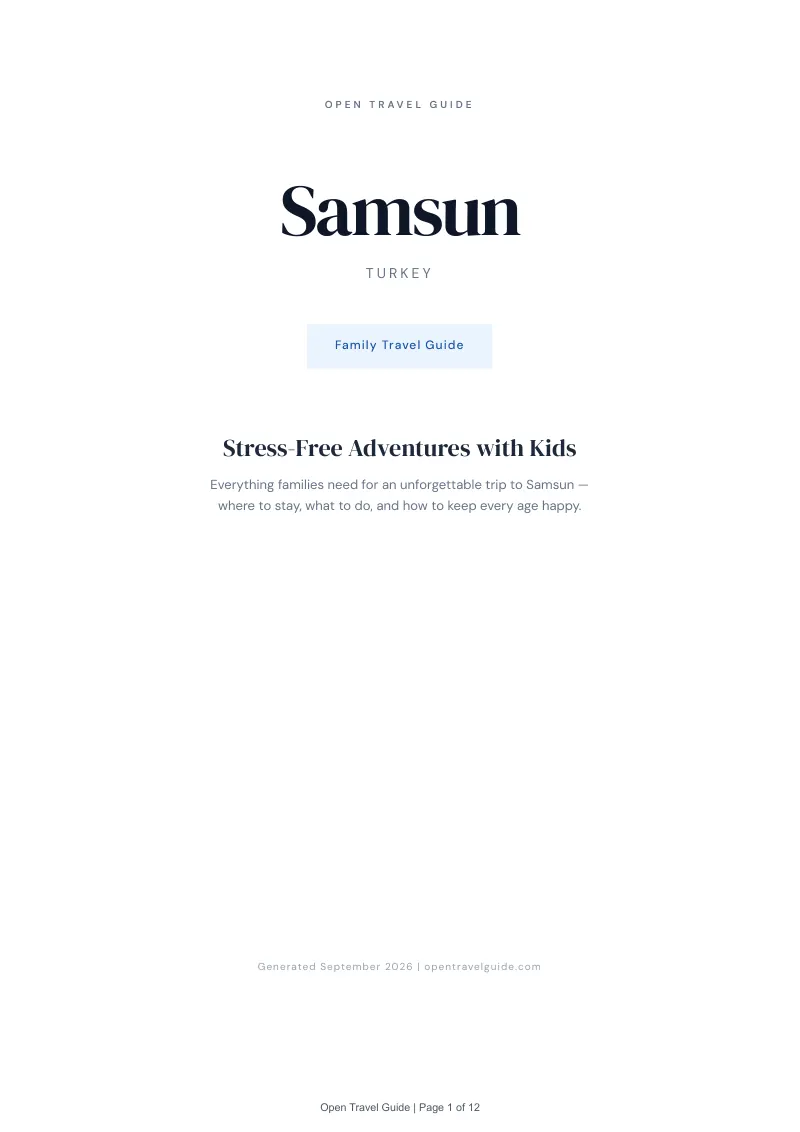 Samsun Complete Travel Bundle: Family guide · Cover