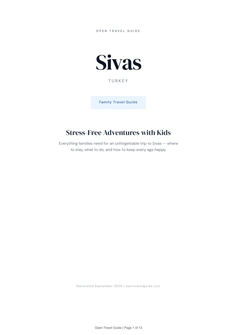 Sivas Complete Travel Bundle: Family guide · Cover