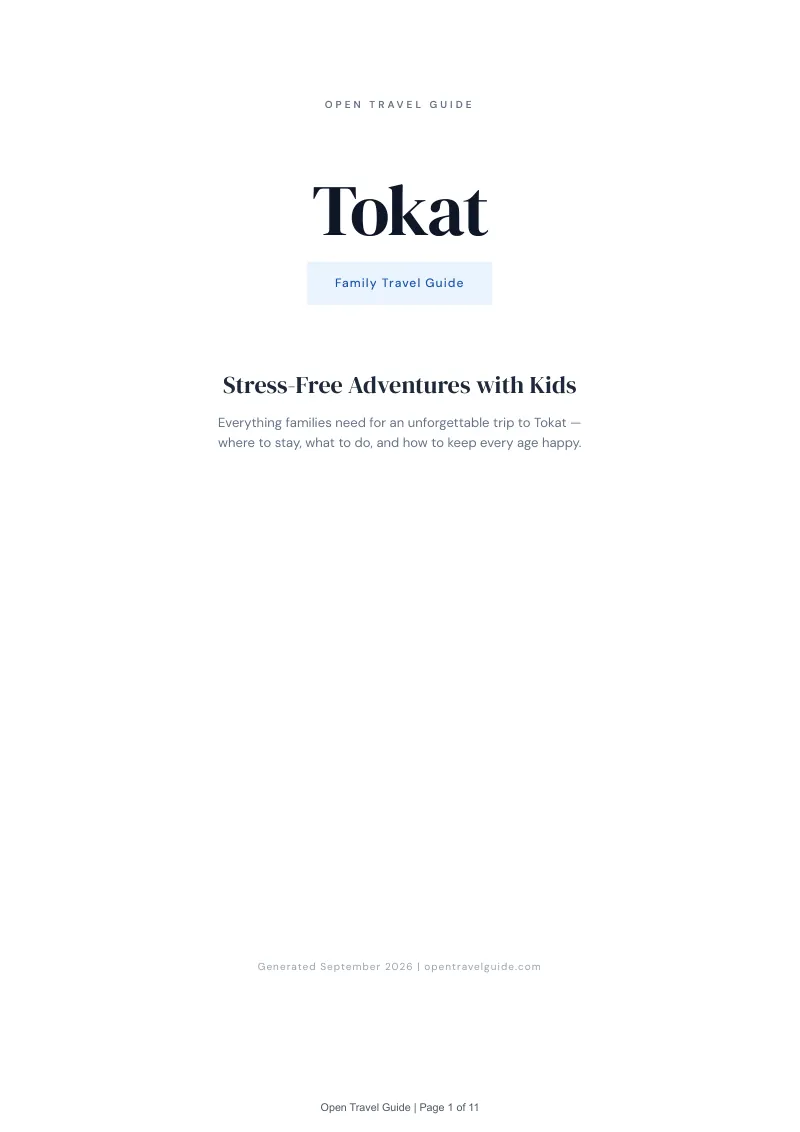 Tokat Complete Travel Bundle: Family guide · Cover
