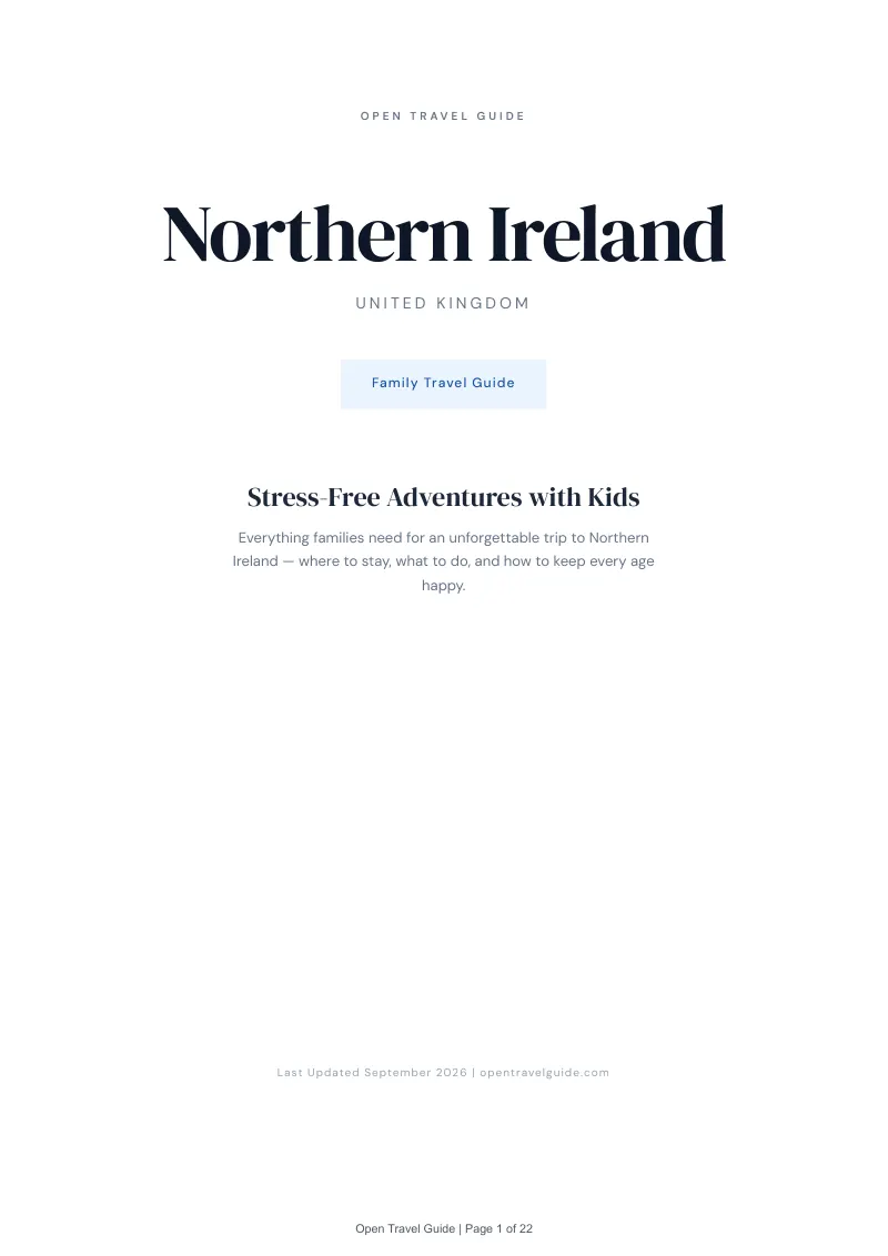 Northern Ireland Complete Travel Bundle: Family guide · Cover