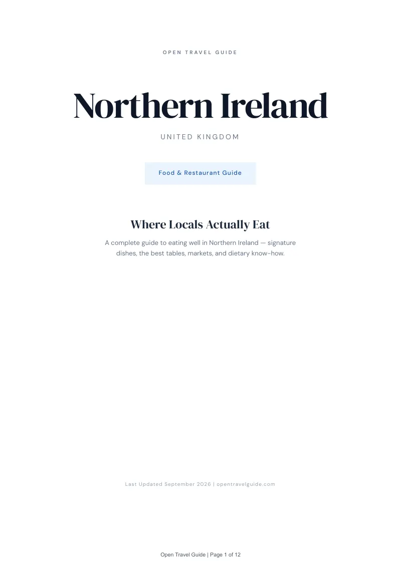 Northern Ireland Complete Travel Bundle: Food guide · Cover
