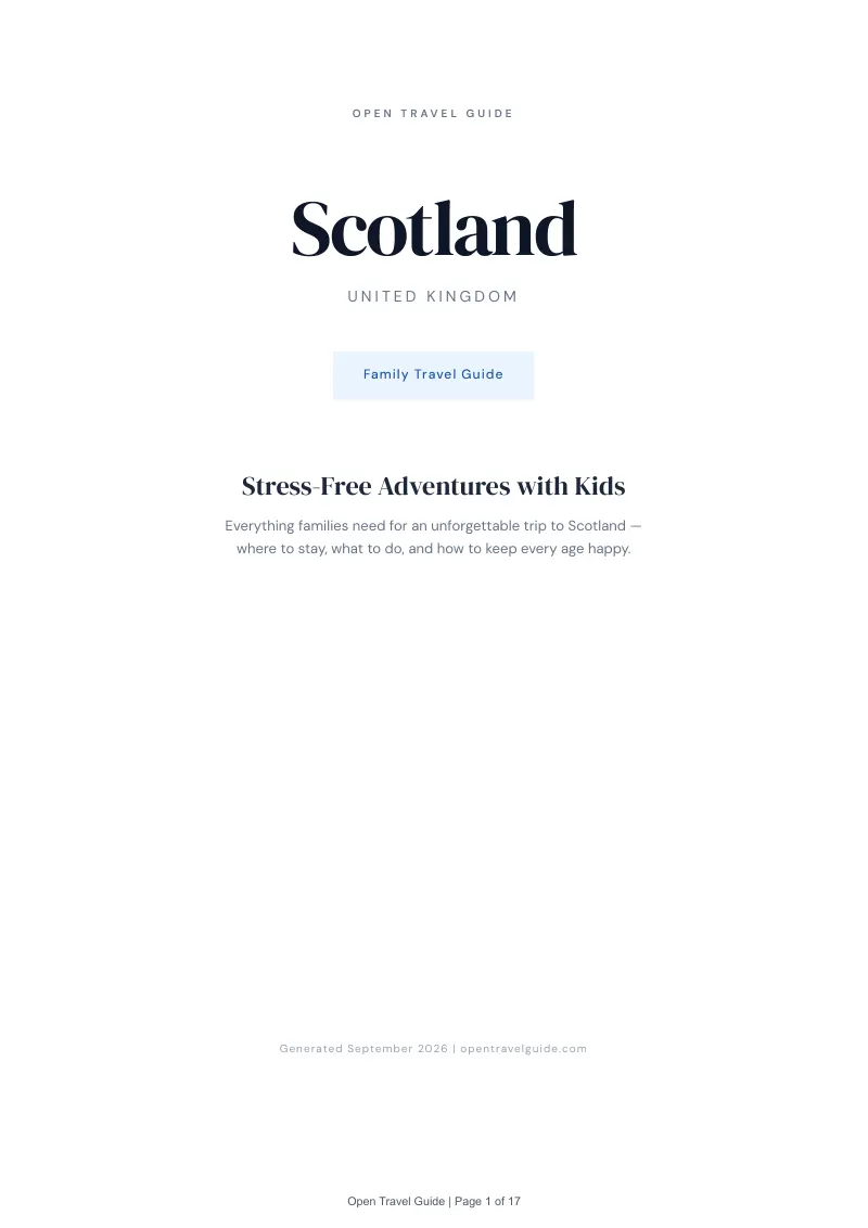 Scotland Complete Travel Bundle: Family guide · Cover