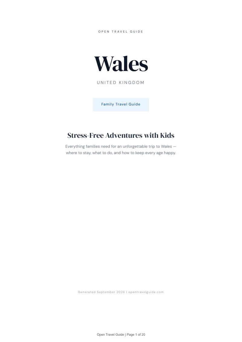 Wales Complete Travel Bundle: Family guide · Cover