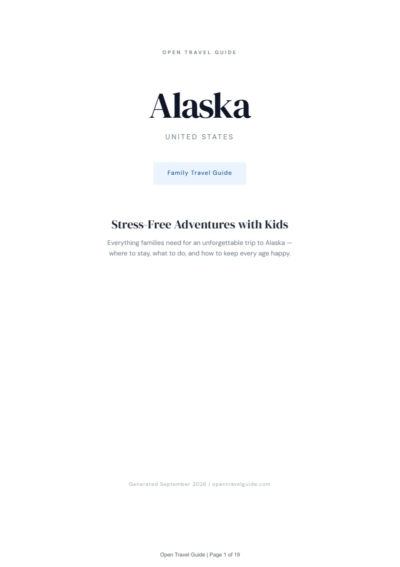 Alaska Complete Travel Bundle: Family guide · Cover