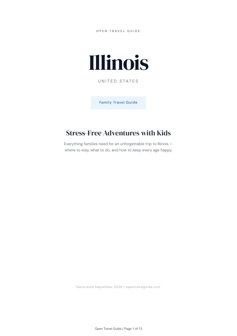 Illinois Complete Travel Bundle: Family guide · Cover