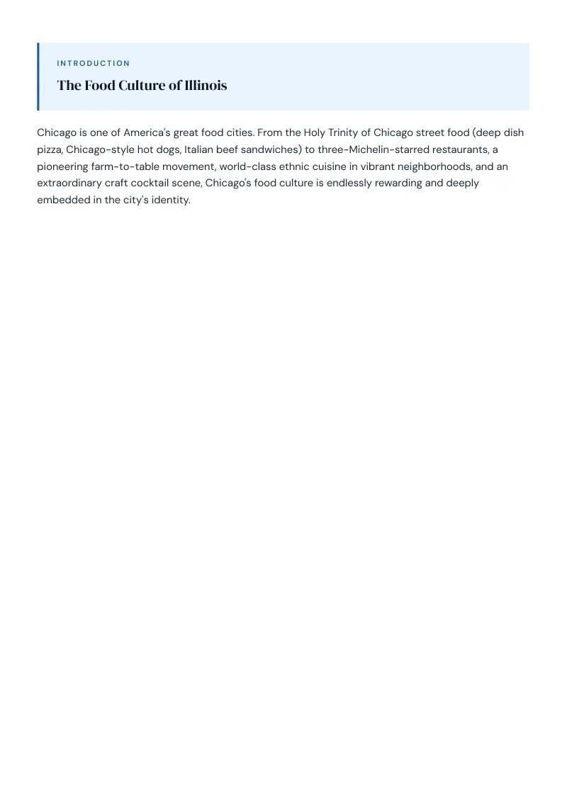 Illinois Complete Travel Bundle: Food guide · Page 2
