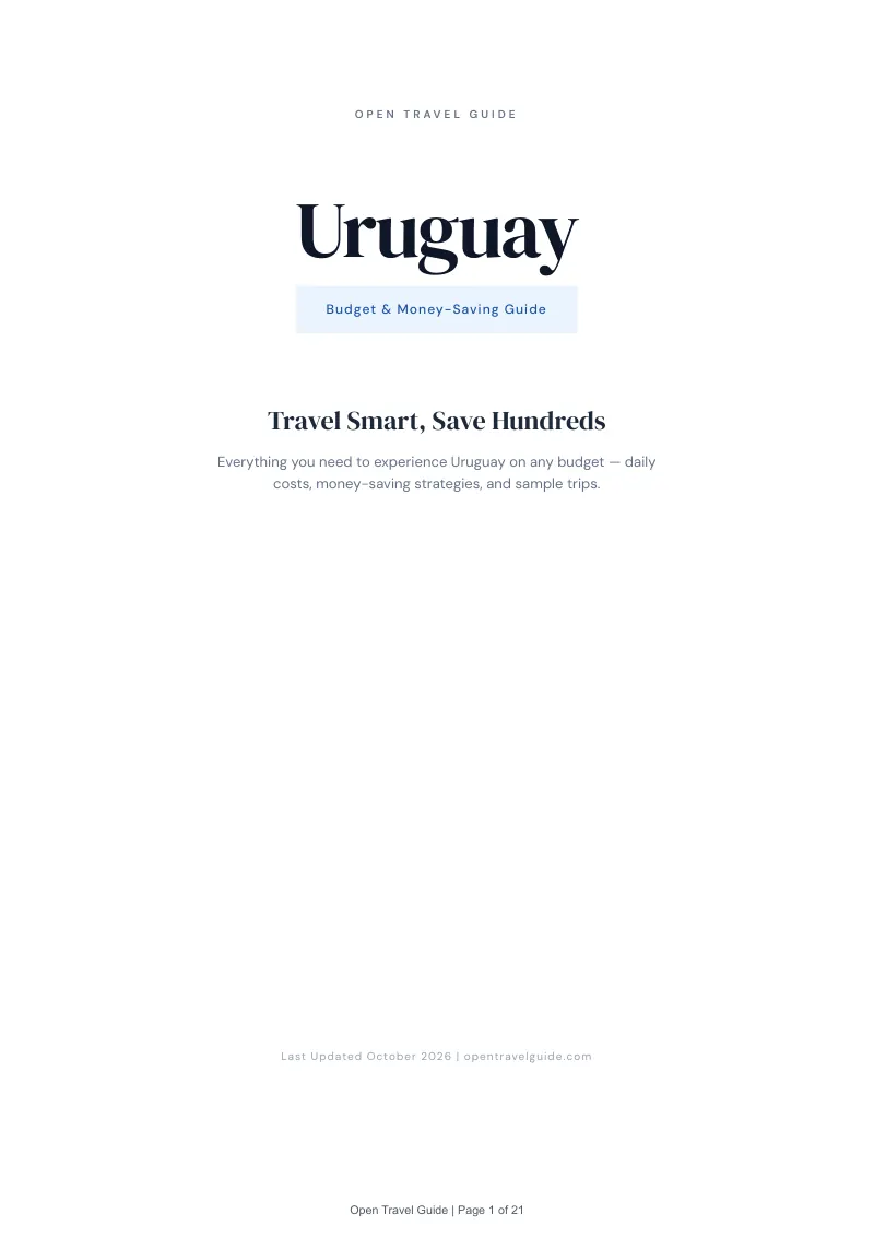 Uruguay Budget & Money-Saving Guide: Cover