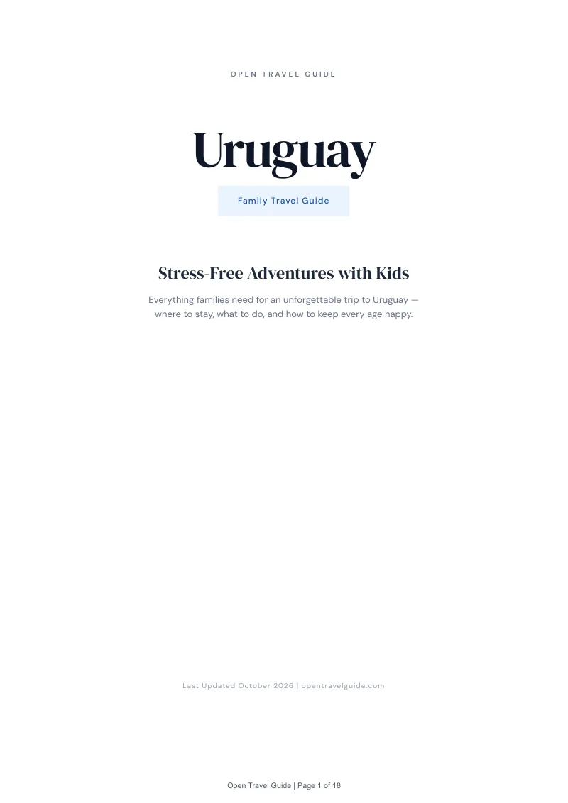 Uruguay Family Travel Guide: Cover