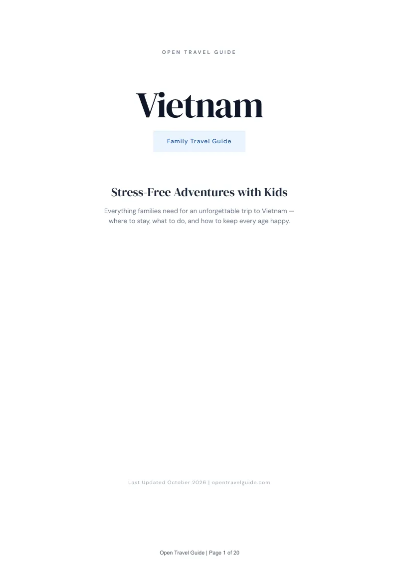 Vietnam Family Travel Guide: Cover
